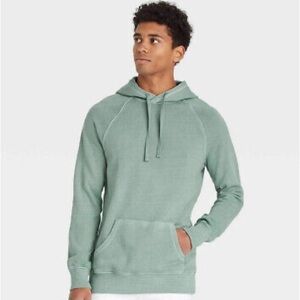 Goodfellow & Co Vintage Washed Hoodie in Color Vine Green